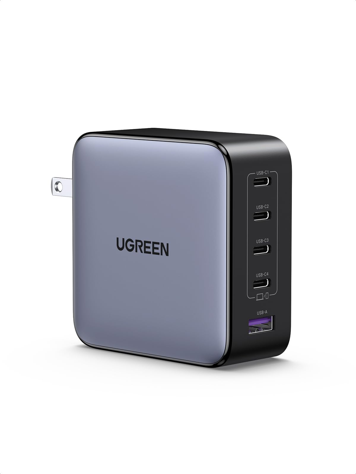 UGREEN Nexode 100W GaN USB C Charger - 5-Port Fast Charging Block for MacBook Pro/Air, iPhone 16/15, Galaxy S24, iPad Air, Pixel 8, Steam Deck - Compact Power Adapter for Home, Office & Travel Charging Needs