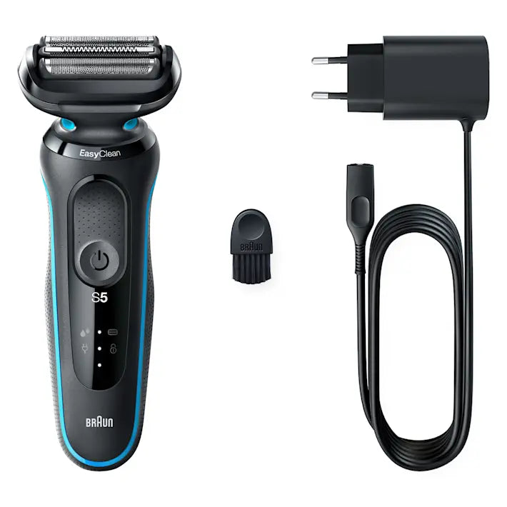 Philips Series 5000 Wet & Dry Electric Shaver for Men - 51M1000s Rechargeable Cordless Razor with Precision Blades - Perfect for Travel, Gym & Daily Shaving Routine