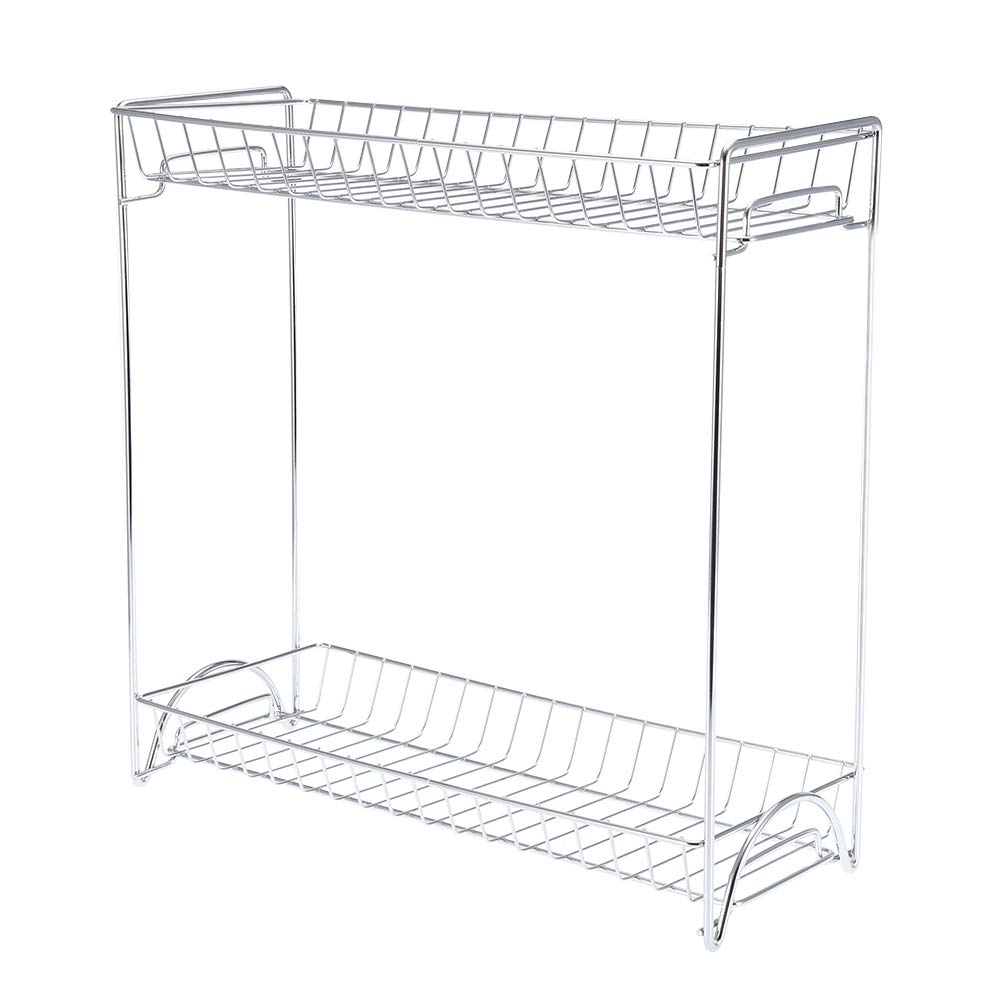 Premium Stainless Steel Spice Rack - Rustproof Hollow-Out Design for Kitchen Countertop & Cabinet Storage | Perfect for Organizing Spices, Seasonings & Cooking Essentials in Home Kitchens