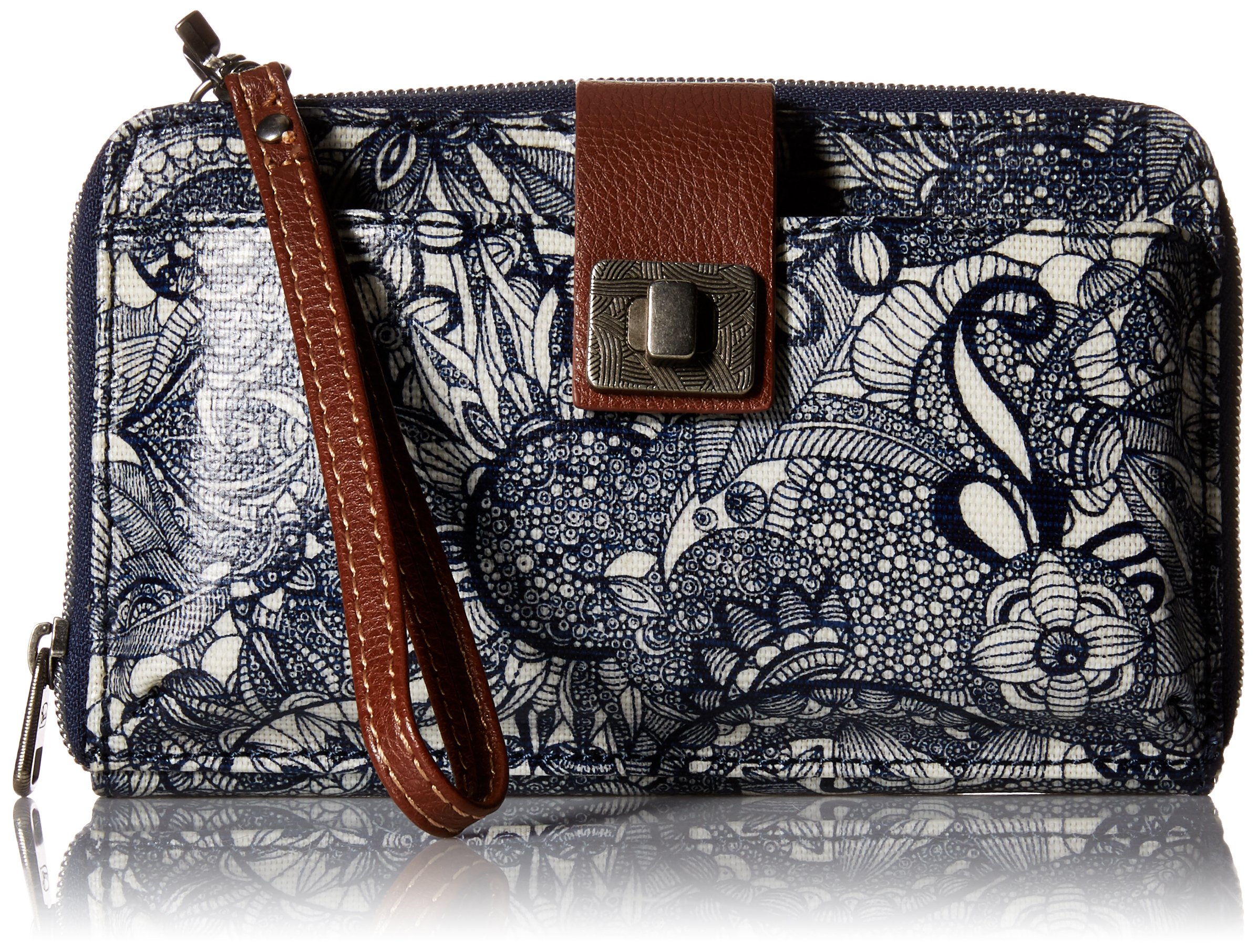 Sakroots Large Coated Canvas Crossbody Phone Bag for Women & Men - Waterproof Travel Essentials, Perfect for iPhone 15/14/13 Pro Max, Samsung Galaxy - Ideal for Commuting, Shopping & Outdoor Activities