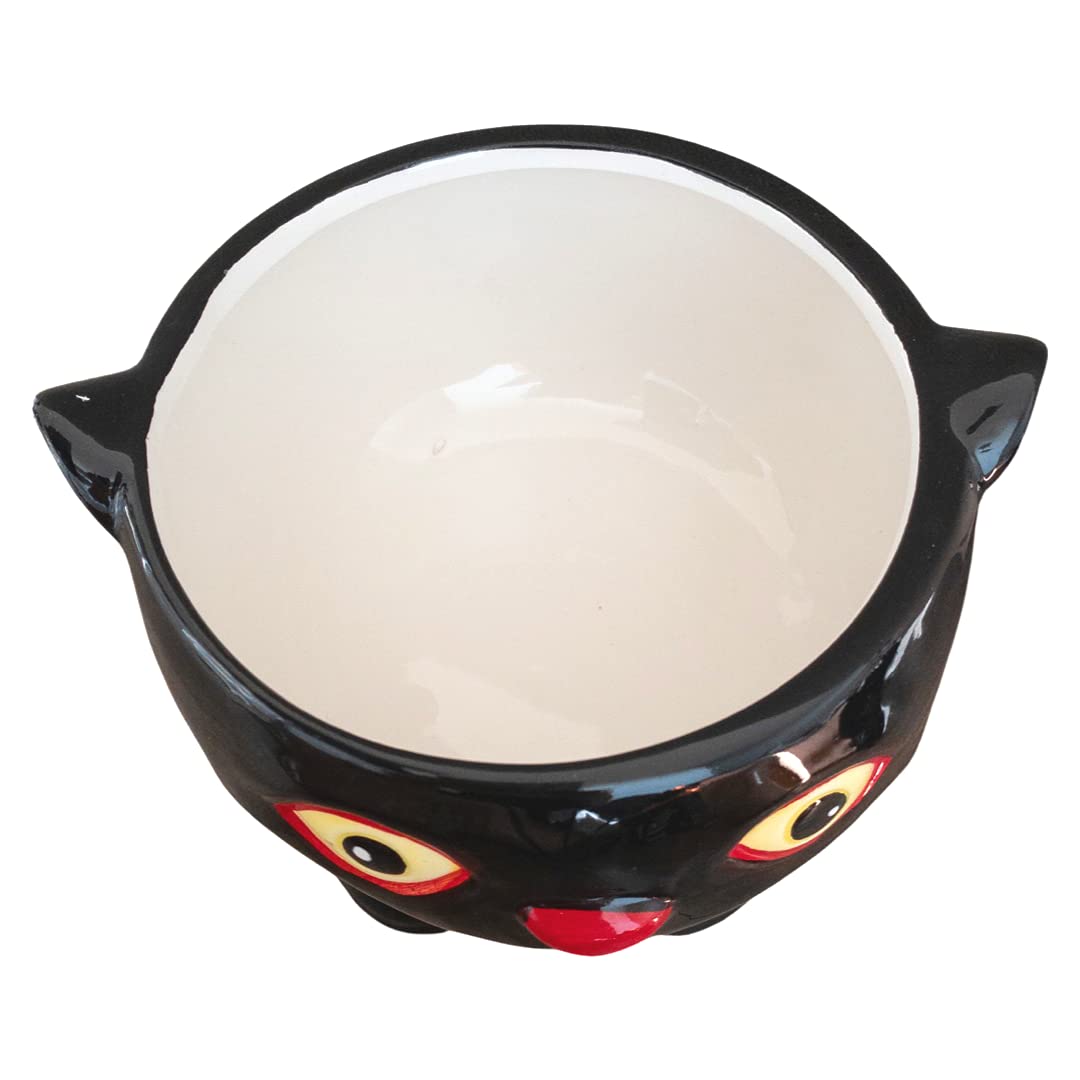 Spooky Cat Halloween Candy Bowl - Fun Trick-or-Treat Dish for Halloween Party Decor & Candy Display - Perfect for Halloween Decorations, Treat Distribution & Festive Table Centerpiece