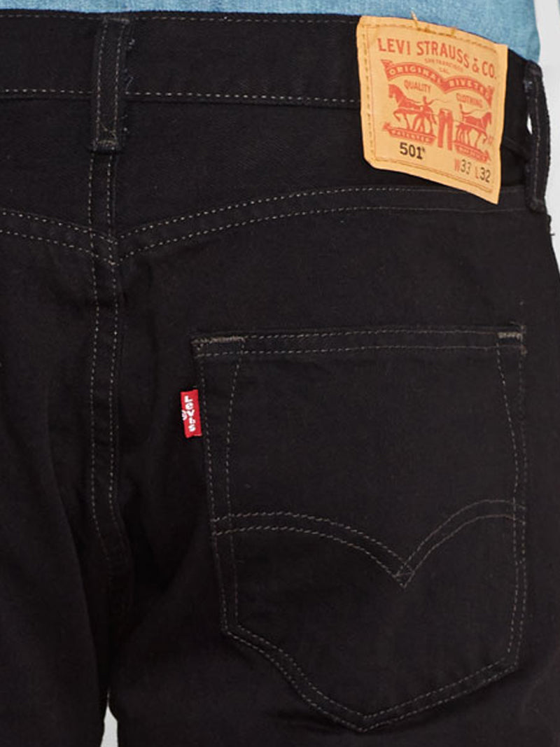Levi's Men's 501 Original Fit Jeans - Classic 5-Pocket Denim Pants in Black for Casual Wear & Everyday Style