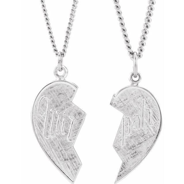 Rhodium Plated Sterling Silver Miz Pah Necklace - Elegant Jewelry for Women, Perfect for Parties, Weddings & Special Occasions