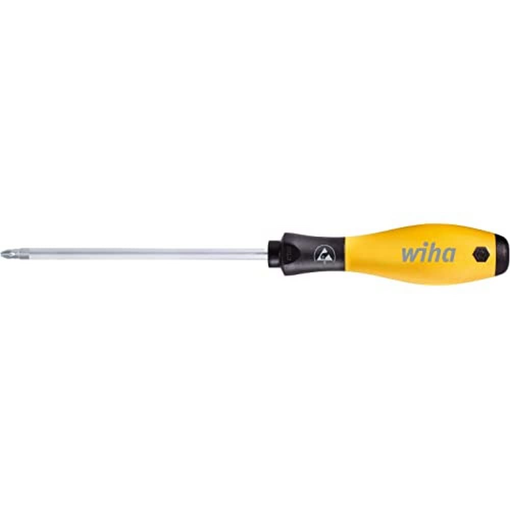 SoftFinish.313SF ESD PZ 1 x 80mm Anti-Static Pozidriv Screwdriver for Electronics Repair, Circuit Board Maintenance, and Sensitive Device Assembly