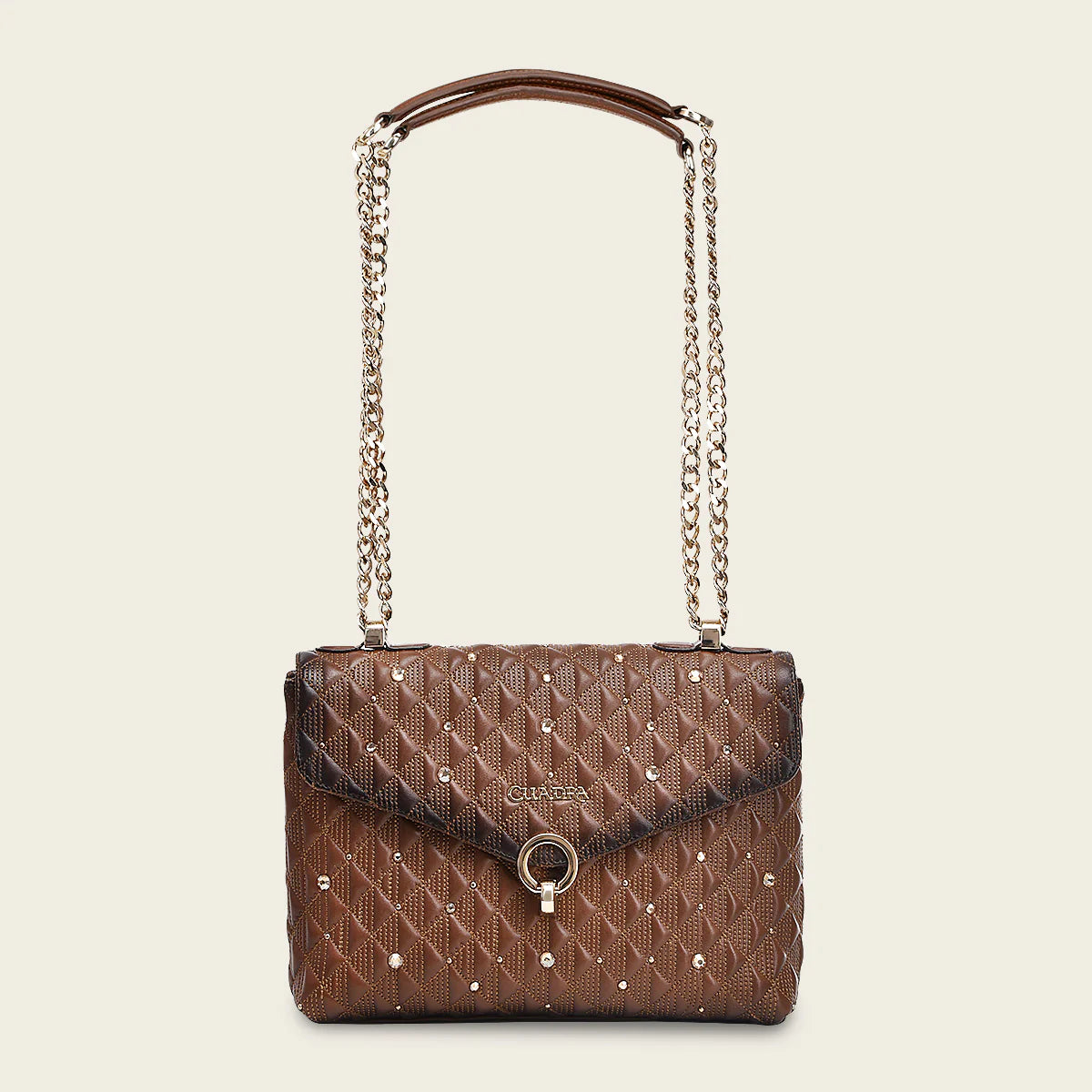 BOD0LRS Women's Western Cowhide Leather Handbag - Stylish Casual Honey Brown Crossbody Bag for Everyday Use, Work & Travel