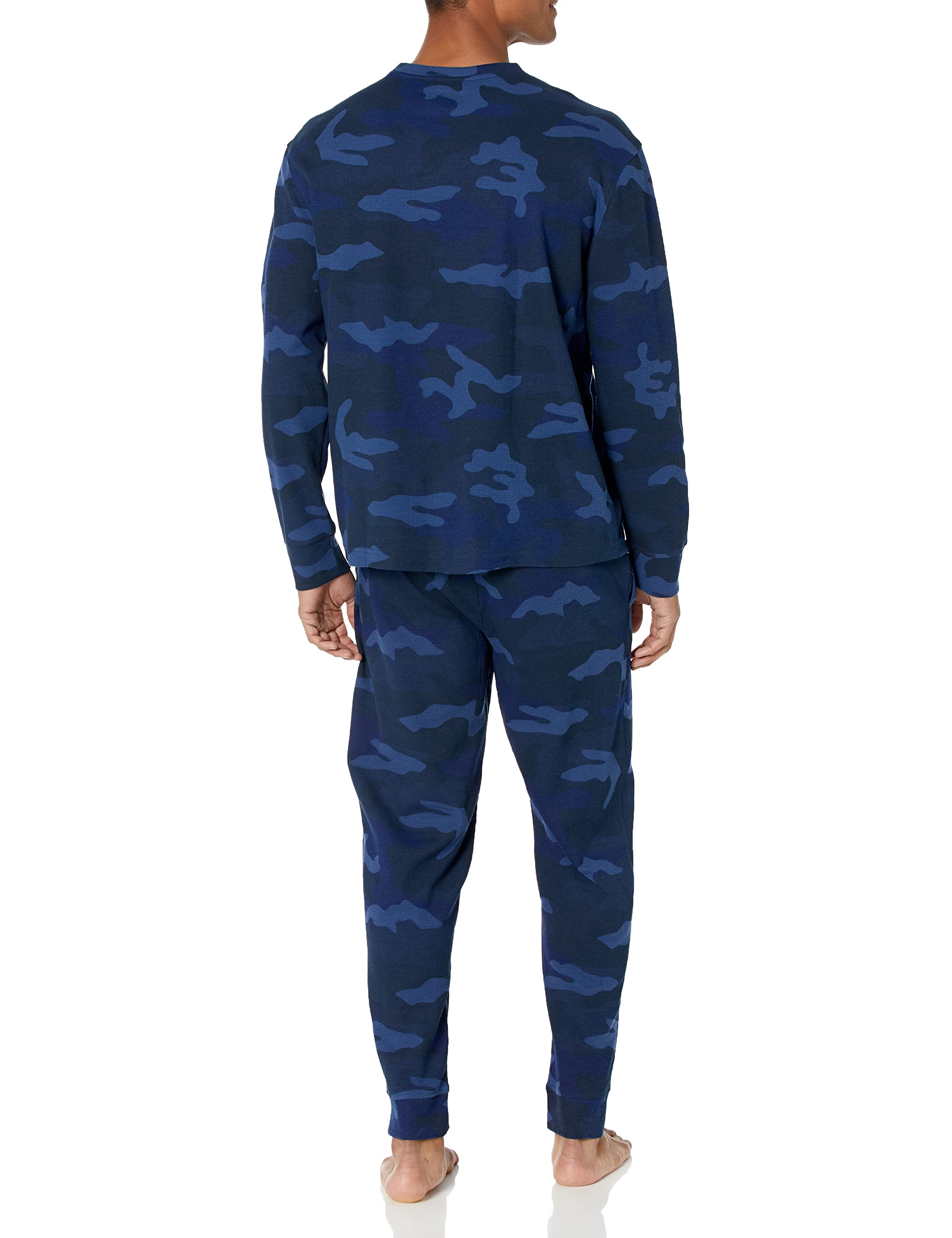 Nautica Men's Waffle Print Pajama Pants Set - Soft & Comfortable Sleepwear for Lounge & Home Relaxation
