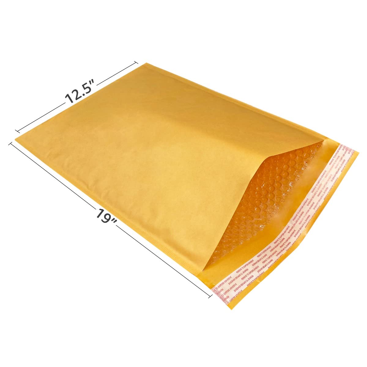 Kraft Bubble Mailer 12.5 x 19 Inches #6 - 5 Pack Shipping Envelopes for Holiday Gifts, Ecommerce & Online Store Packaging