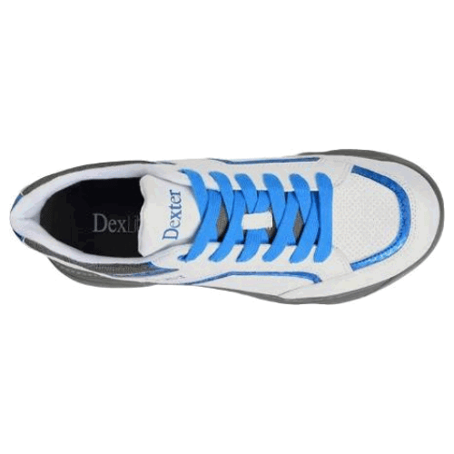 Dexter Men's Bud White & Blue Bowling Shoes - Lightweight & Comfortable for League Play & Casual Bowling