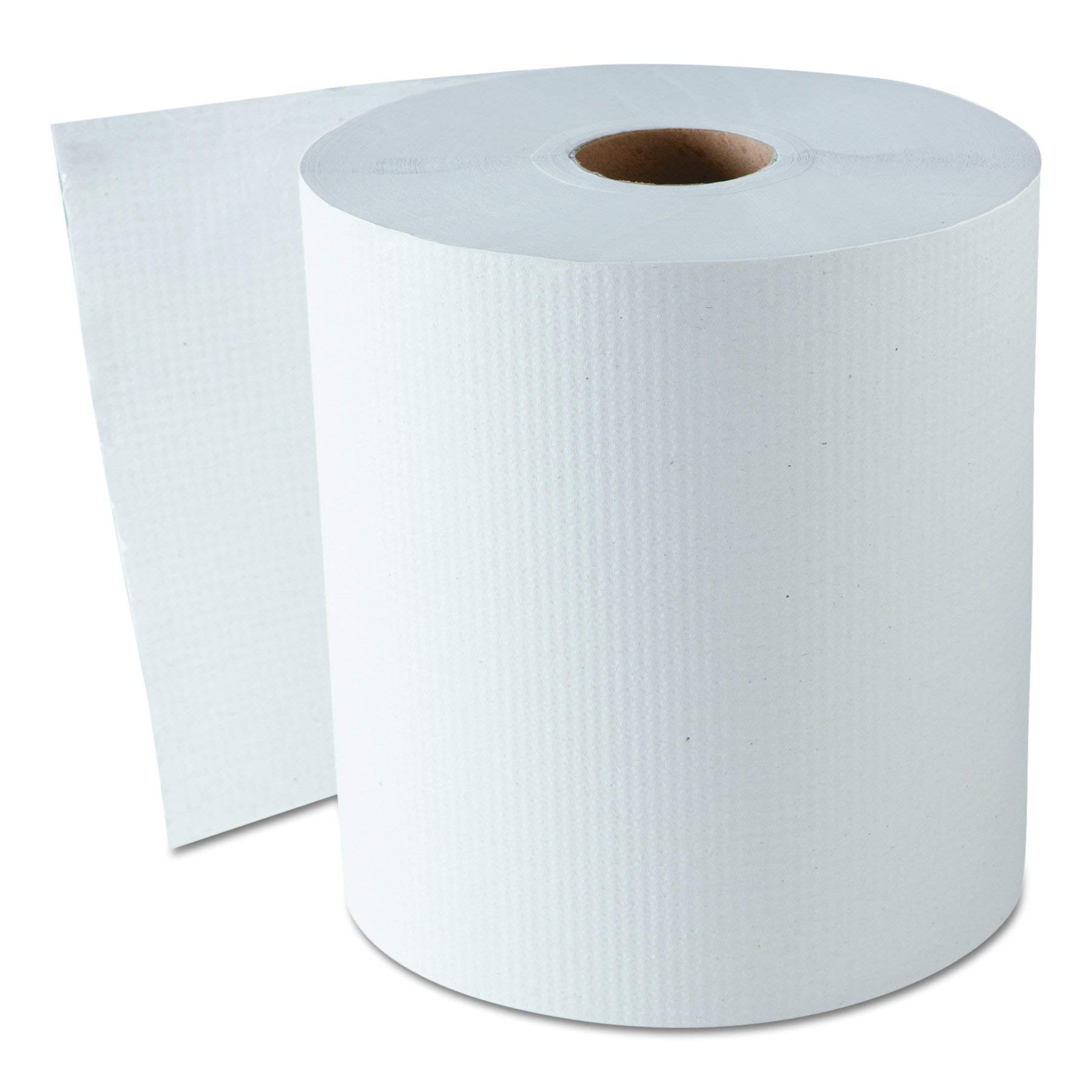 Premium 2-Pack of 6 Rolls - GEN Model 1820 White Hardwound Roll Towels (8