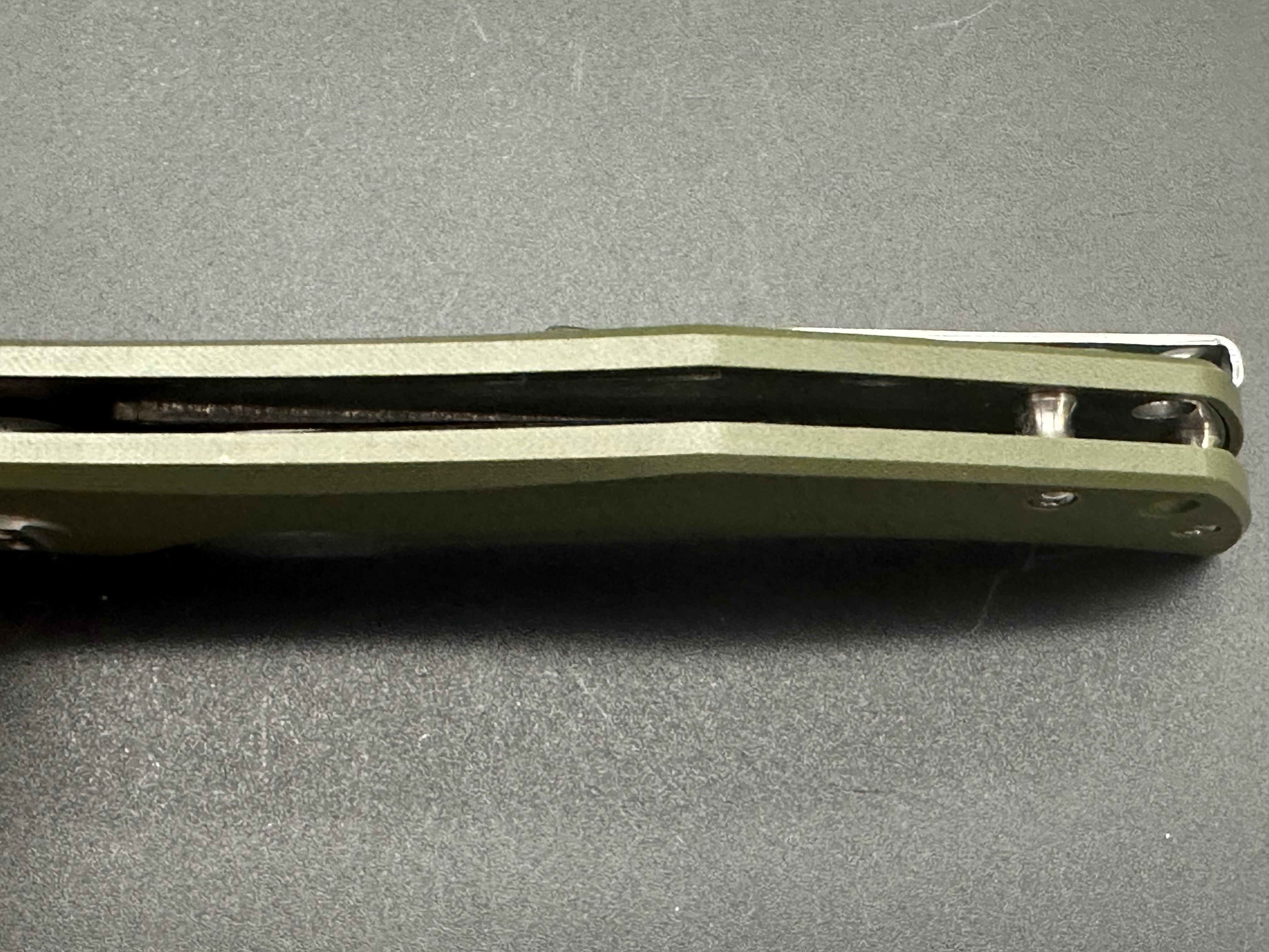 Bestech Scimitar Folding Knife - Green G10 Handle with D2 Steel Blade - Perfect for Camping, Hiking & Outdoor Survival