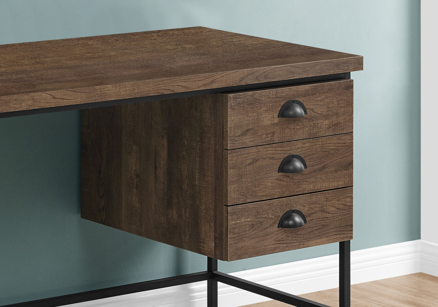 Premium Brown Omber Desk - Modern Wooden Home Office Desk for Study & Work - Perfect for Small Spaces & Remote Work Setup