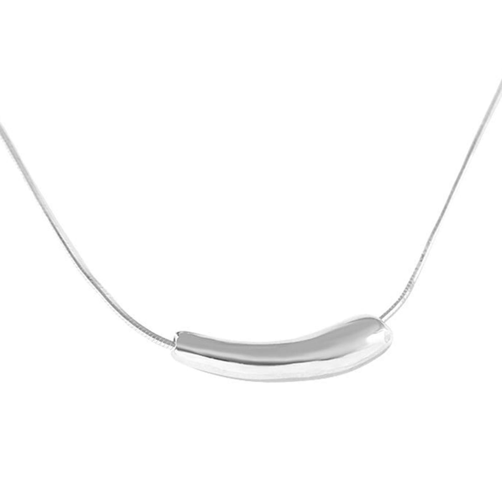 Elegant Eggplant Pendant Necklace for Women - Simple Chic Short Clavicle Chain Jewelry Accessory | Valentine's Day Gift, Birthday Present, Everyday Wear
