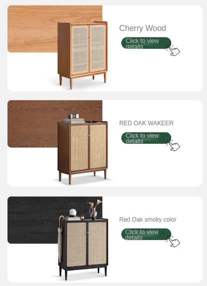 Premium Solid Wood Shoe Cabinet - Oak, Black Walnut & Cherry Wood Storage Organizer for Entryway, Hallway, or Closet - Durable Shoe Rack for Home & Office Organization