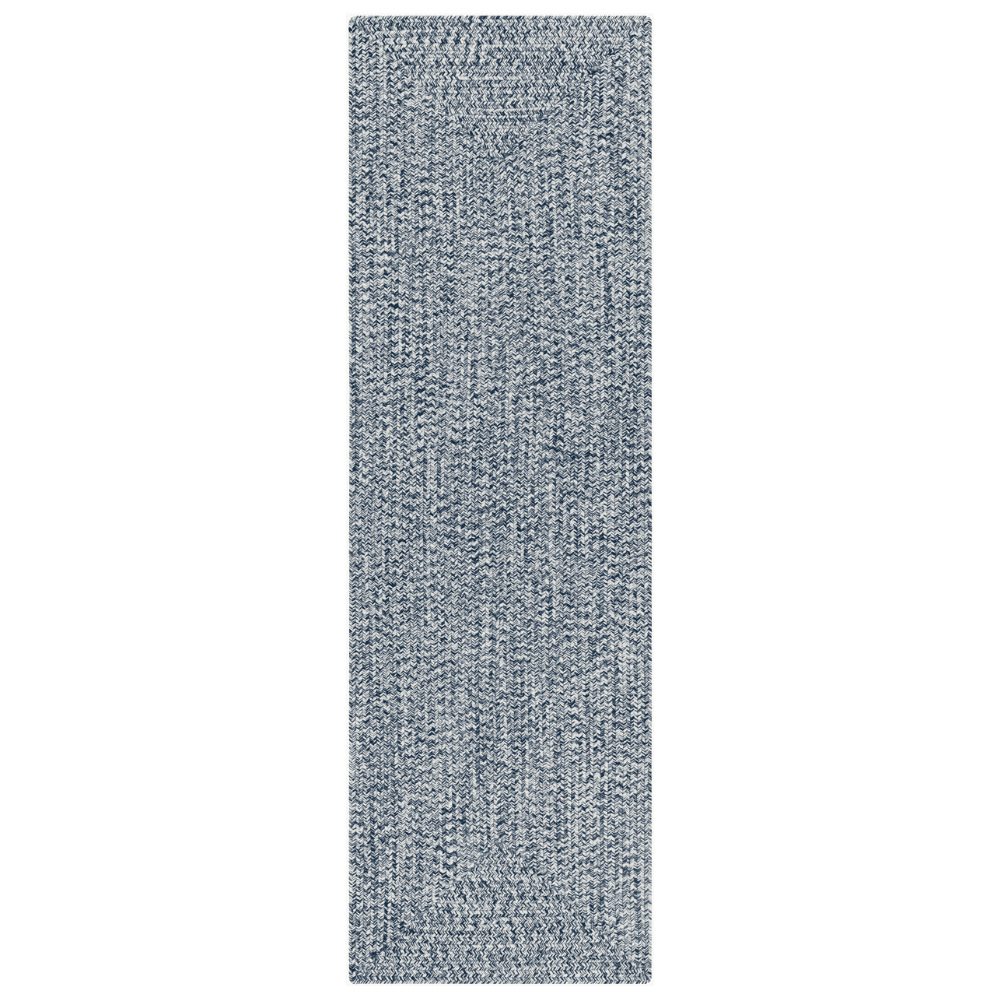 Durable Machine Woven Outdoor Rug for Patio & Deck - Chesapeake Bay Denim Blue - All-Weather Resistant & Easy to Clean - Perfect for Backyard, Poolside & Garden Decor