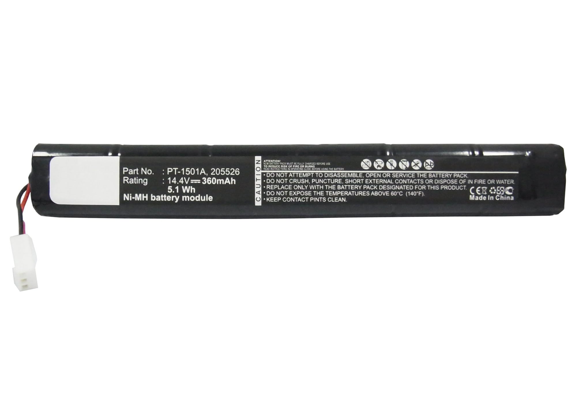 Synergy Digital Printer Battery for Pentax PT-1501A - 14.4V 360mAh Ni-MH High Capacity Replacement Battery - Perfect for Home, Office & Photo Studio Printing Needs