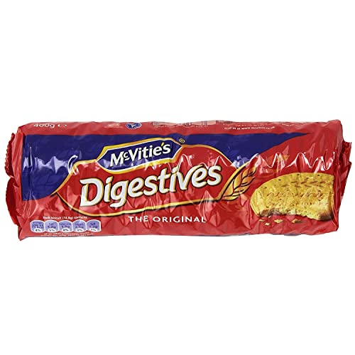 McVities Digestives Wheat Biscuits 400g (2-Pack) - Imported from UK - Perfect for Tea Time, Snacking & Gifting