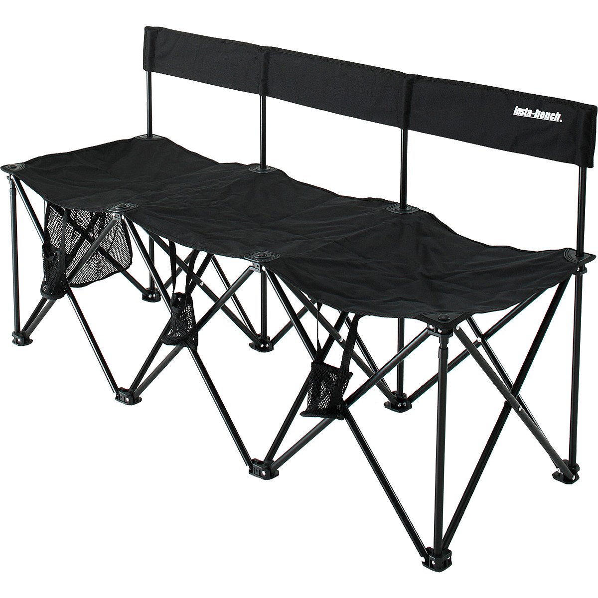 Insta-Bench LX 3-Seater Outdoor Bench - Heavy Duty Steel Frame with Weather-Resistant Cushions - Perfect for Patio, Garden, and Backyard Relaxation