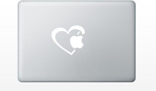 Funny Heart Love Decal Sticker for Apple MacBook Pro & Air (13/15/17 inch) - Cute Laptop Skin for MacBook - Perfect for School, Office & Personal Use