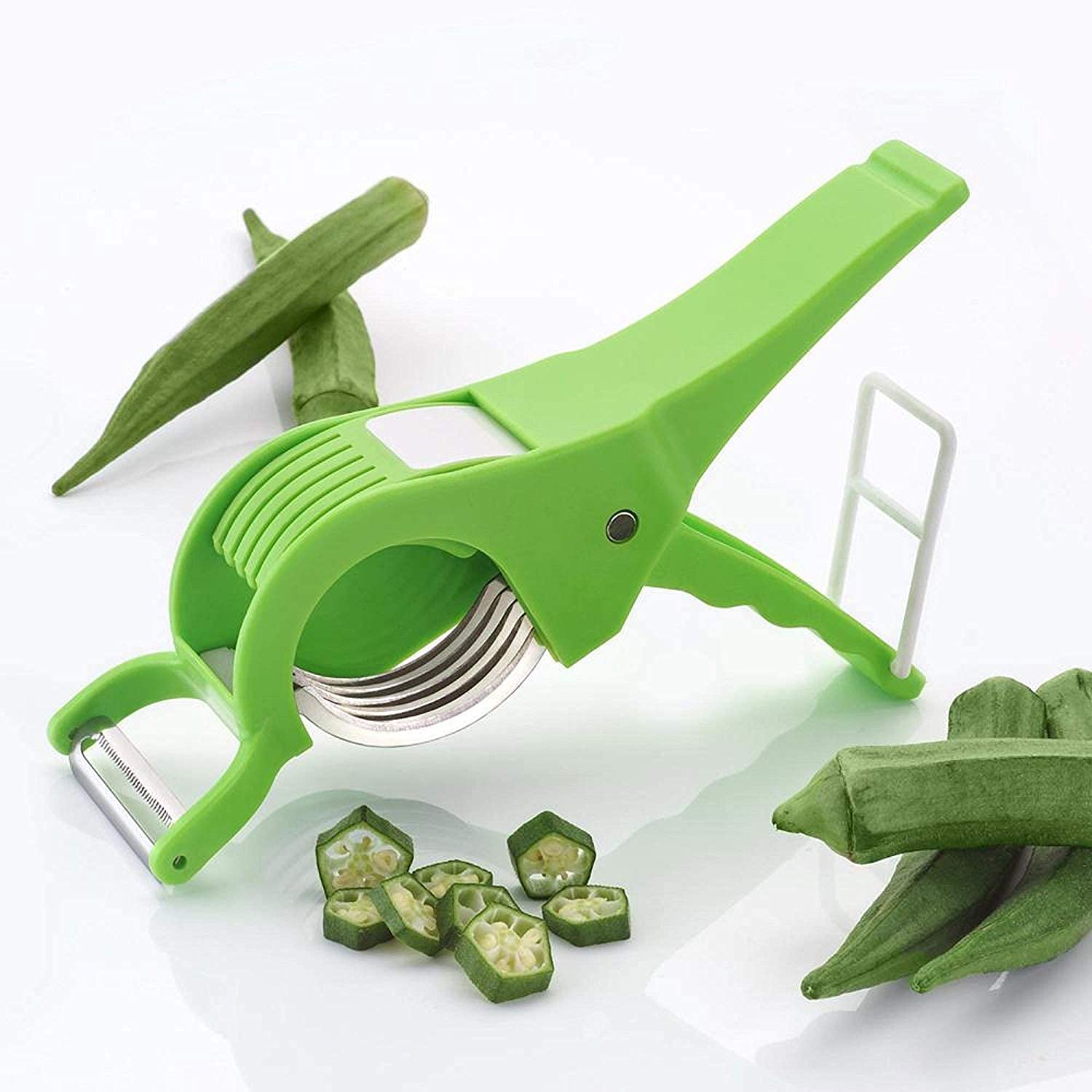 Premium Stainless Steel Spiral Slicer & Vegetable Cutter - Dual Blade Spiralizer for Zucchini Noodles, Salad, Carrot, Cucumber - Perfect for Healthy Meals, Low-Carb Diets & Meal Prep - Kitchen Gadget for Pasta Alternatives & Vegan Cooking