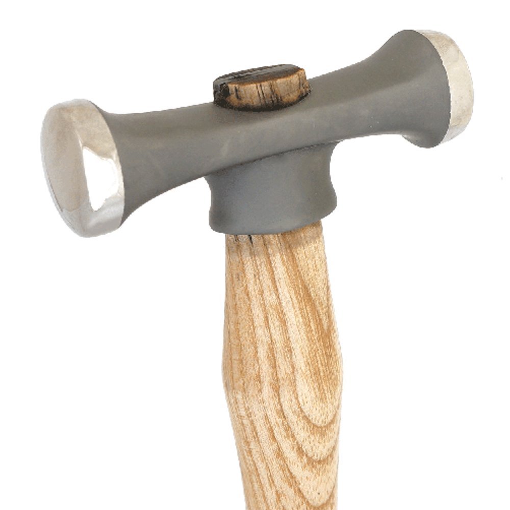 Fretz MKR-1 Planishing Hammer - Professional Metalworking Tool for Jewelry Making, Automotive Repair & Sheet Metal Shaping