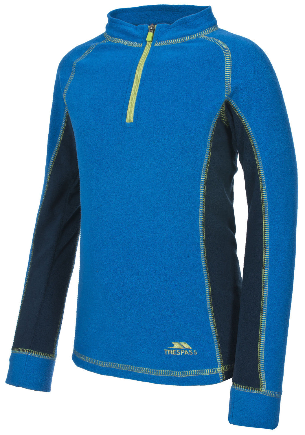 Trespass Bubbles Boys Microfleece Thermal Base Layer Set - Electric Blue | Warm Winter Underwear for Kids | Perfect for Skiing, Snowboarding & Outdoor Activities