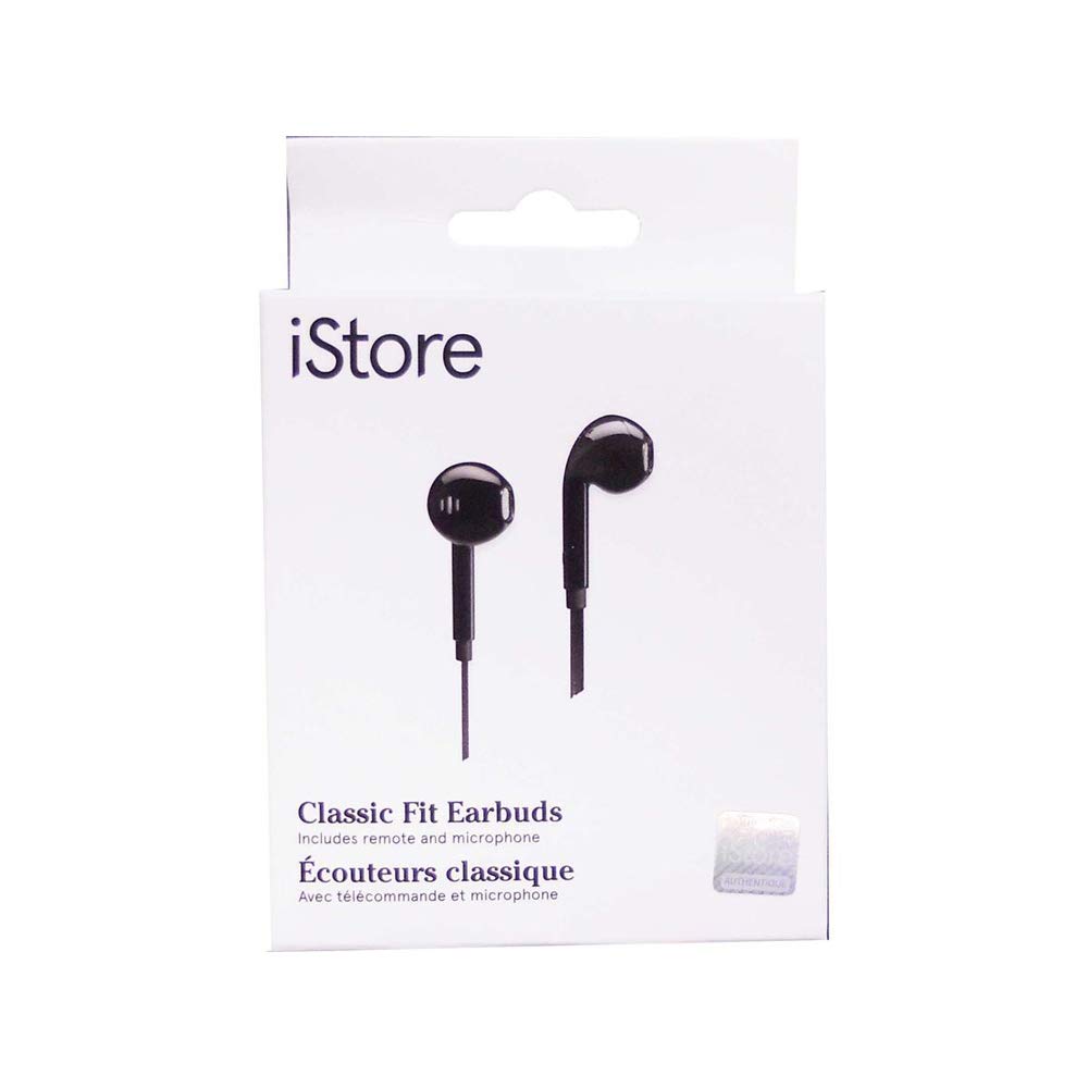 Targus iStore Classic Fit Earbuds - Wired In-Ear Headphones with Noise Isolation, Built-in Mic for iPhone & Android - Perfect for Commuting, Workouts & Online Classes