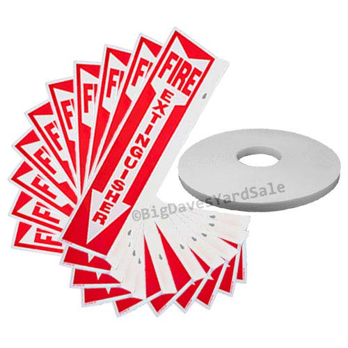 50-Pack All Rigid Plastic Fire Extinguisher Signs 4