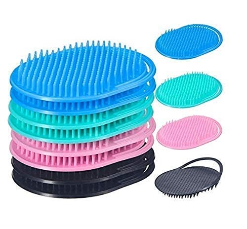 CRITEX MART 6-Pack Multicolor Scalp Pocket Comb for Men & Women - Round Brush Hair Styling Comb for Detangling, Styling & Volume - Perfect for Home, Salon & Travel Use