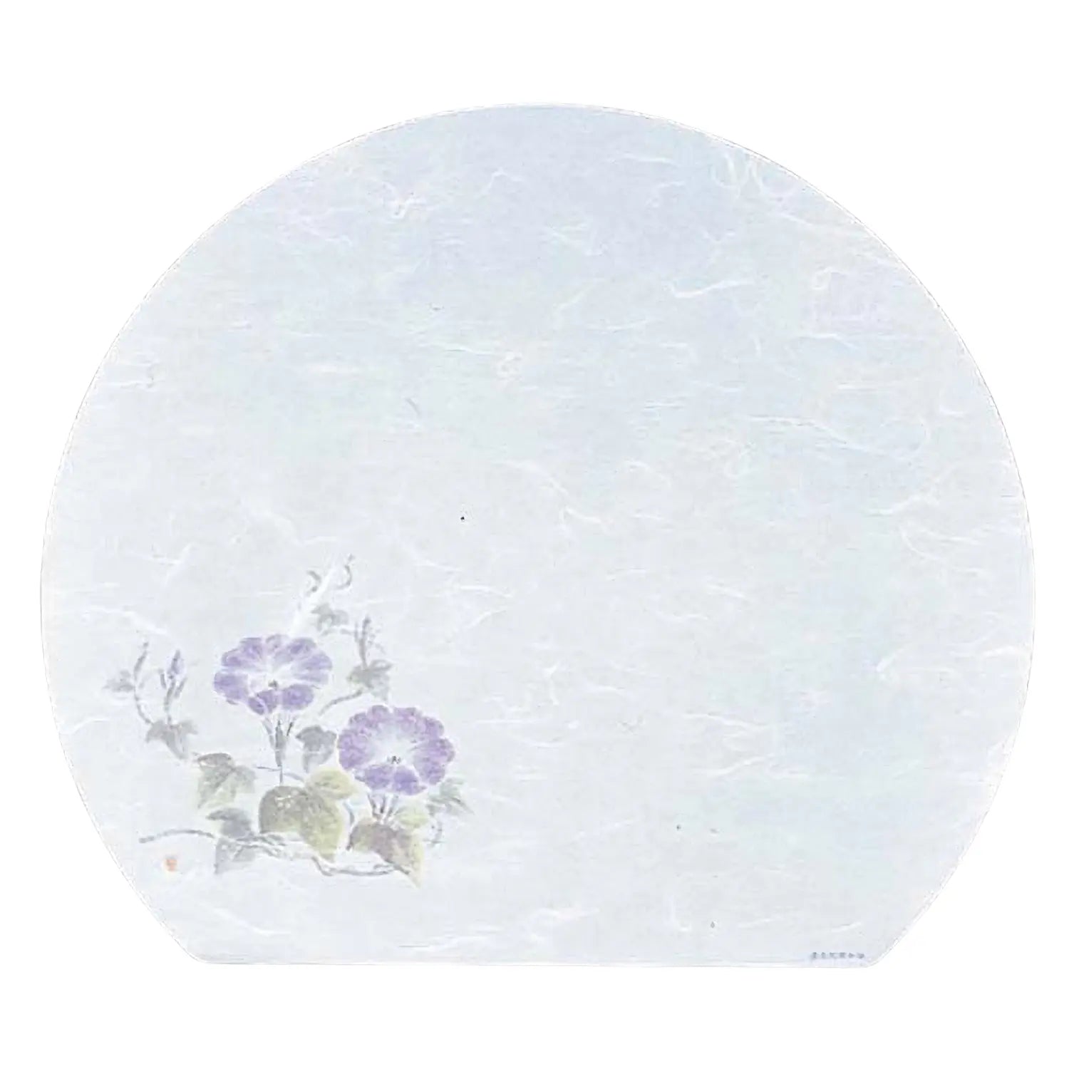 Artec Washi Paper Half Moon Placemat Set - 100pcs Japanese Morning Glory Design - Perfect for Table Setting, Party Decor & Home Dining