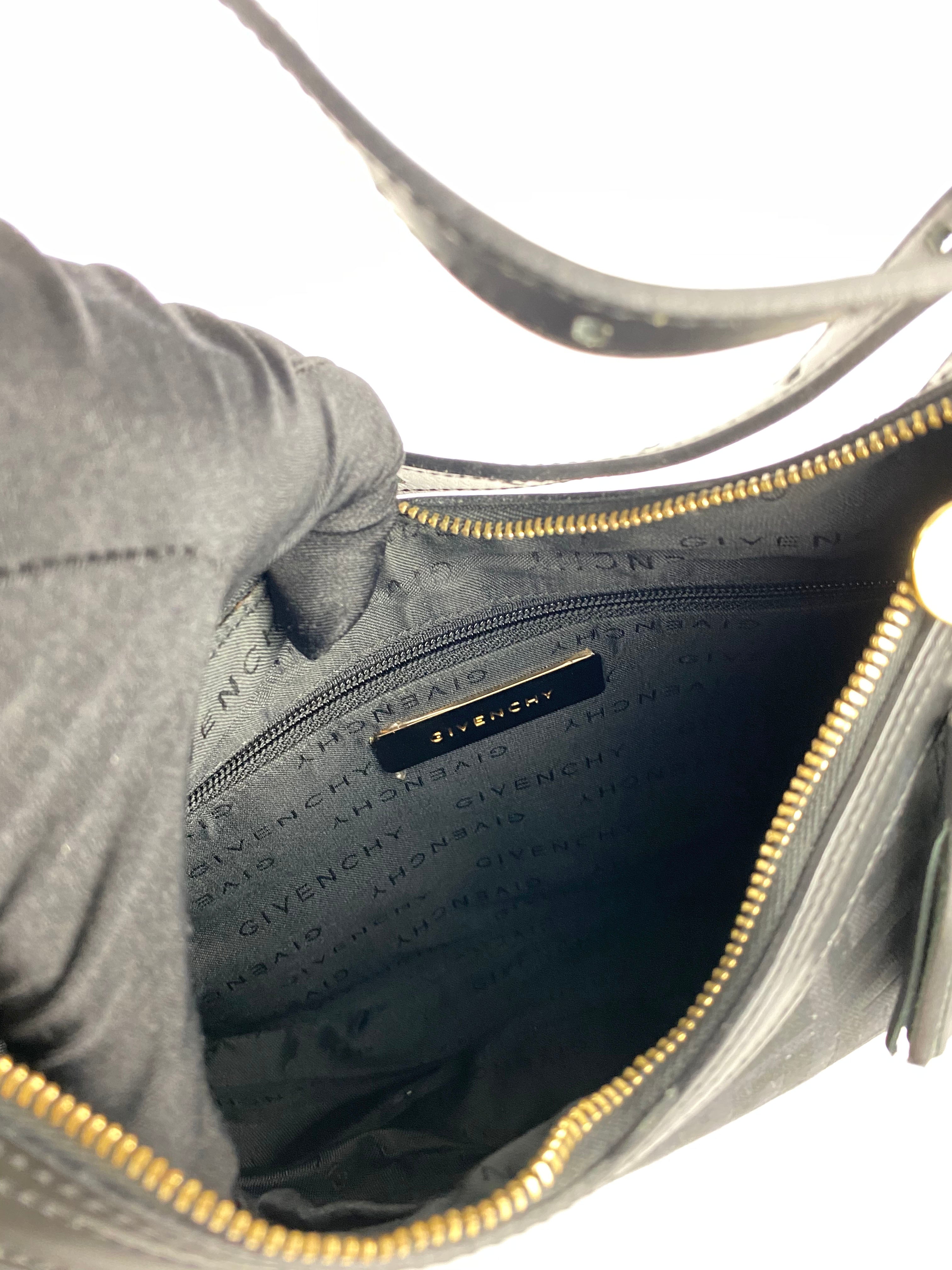Givenchy Black Monogram Canvas Hobo Bag - Luxury Designer Shoulder Bag for Women | Perfect for Work, Travel & Evening Events