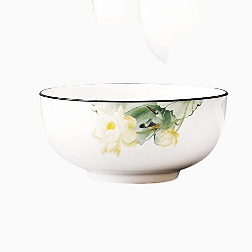 Premium Porcelain Serving Bowl Set - 7.5 Inch White Anti-Slip Bowls for Ice Cream, Desserts & Side Dishes | Elegant Home Kitchenware for Dining, Entertaining & Everyday Use