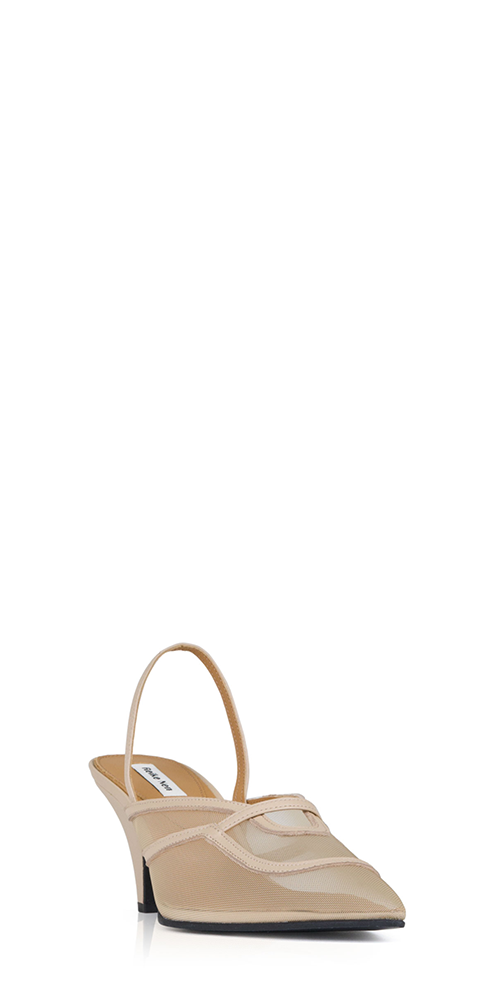 Gib Slingback Heels for Women - Comfortable Beige Sandals with Adjustable Strap | Perfect for Weddings, Parties & Office Wear