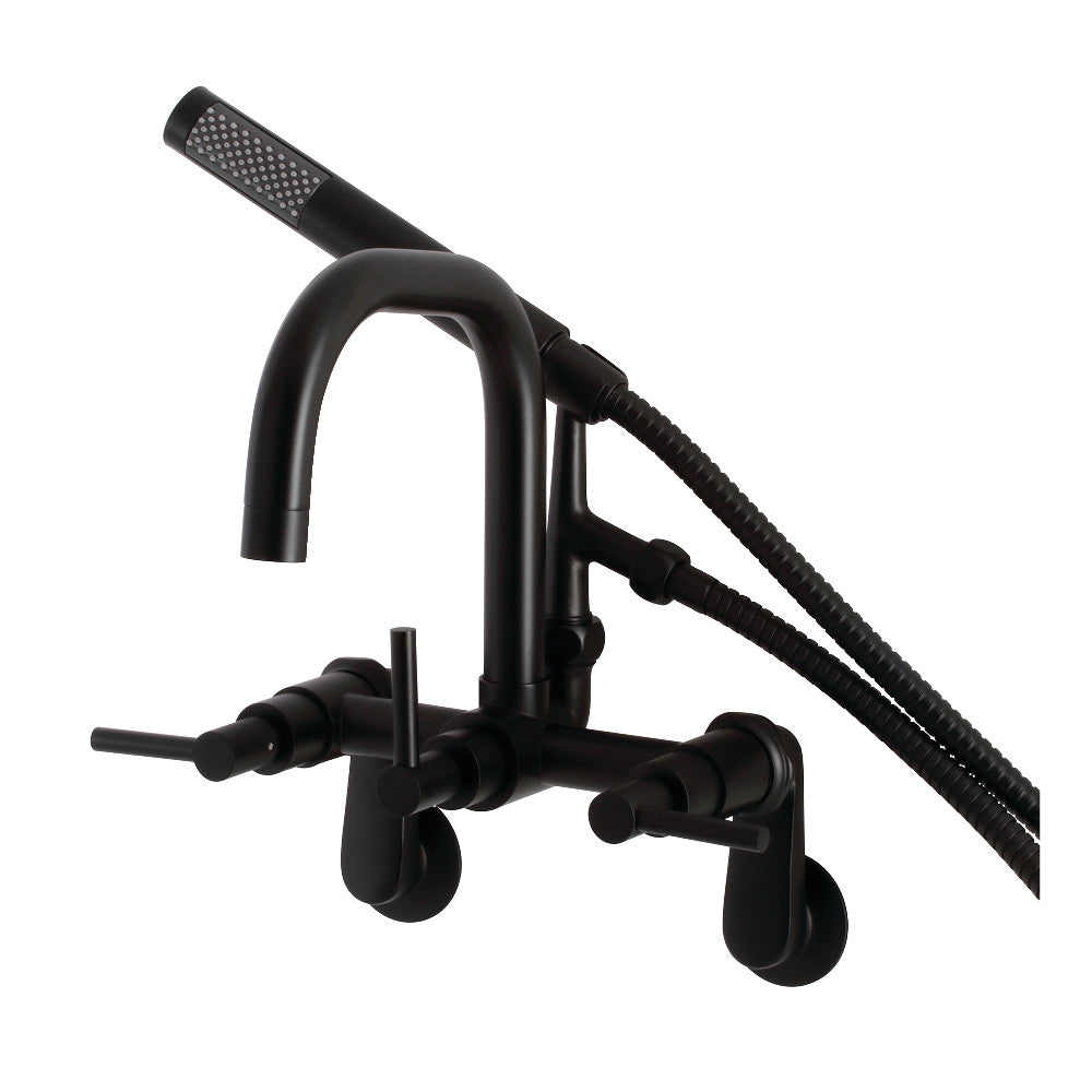 Vintage AE8458DL Concord Wall Mount Clawfoot Bathtub Faucet - Antique Brass Finish for Classic Bathroom Decor | Perfect for Victorian, Farmhouse & Retro Style Homes