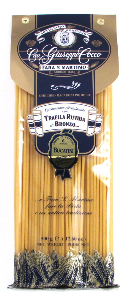 Giuseppe Cocco Bucatini Artisan Pasta (12 Pack) - Handmade Slow-Dried Italian Pasta in 500g Bags | Perfect for Gourmet Dinners, Italian Cuisine & Pasta Lovers