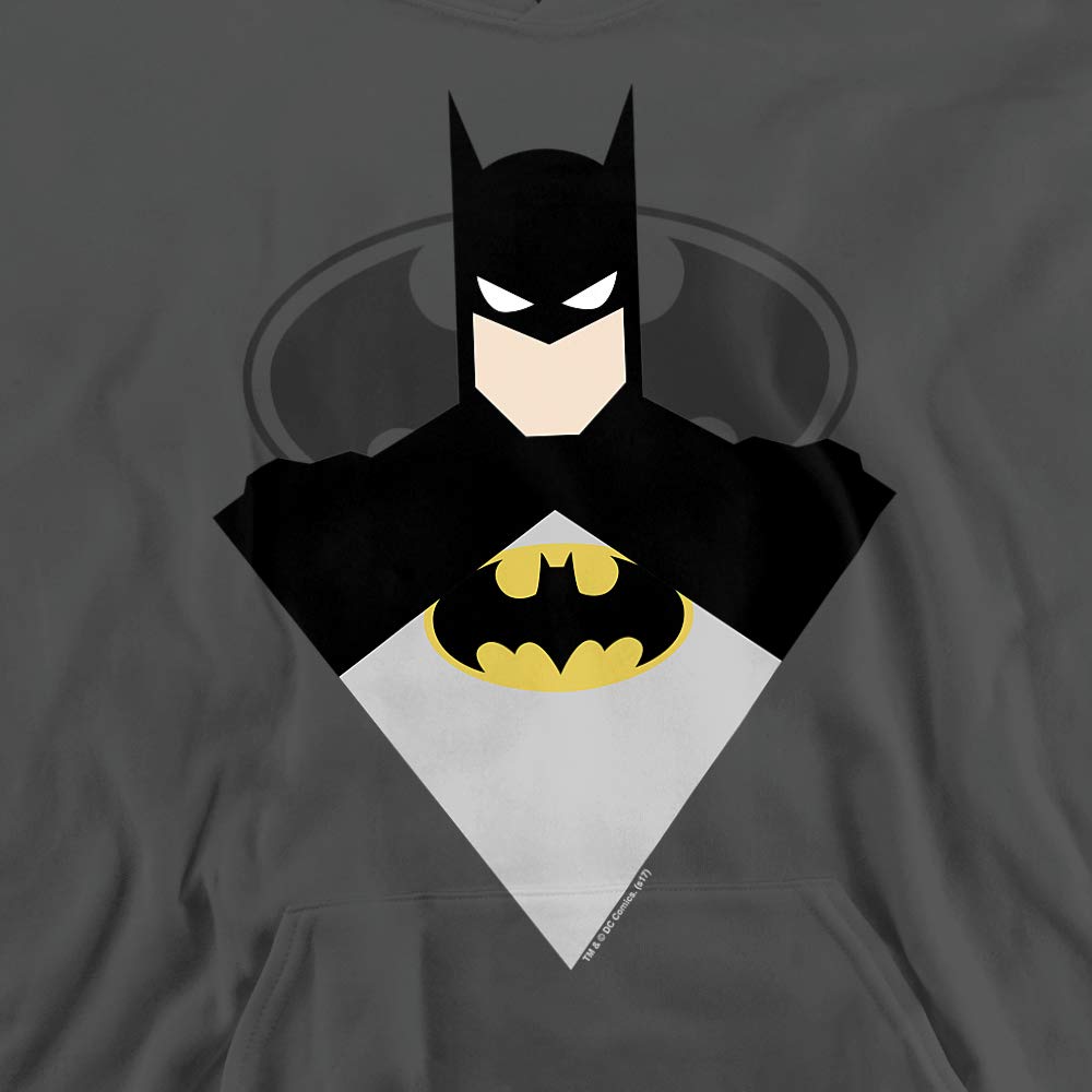 Trevco Batman Simple Bat Unisex Youth Pullover Hoodie - Soft Cotton Sweatshirt for Kids & Teens - Perfect for School, Casual Wear & Superhero Fans