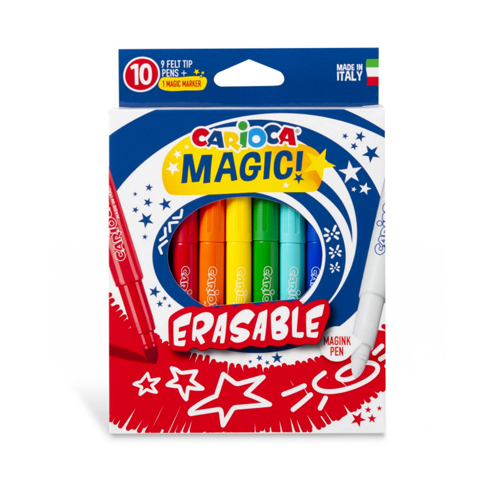 10 Pack Dry Erase Markers with 6 Vibrant Colors - Perfect for Whiteboards, Office Meetings, Classroom Teaching & Kids Drawing