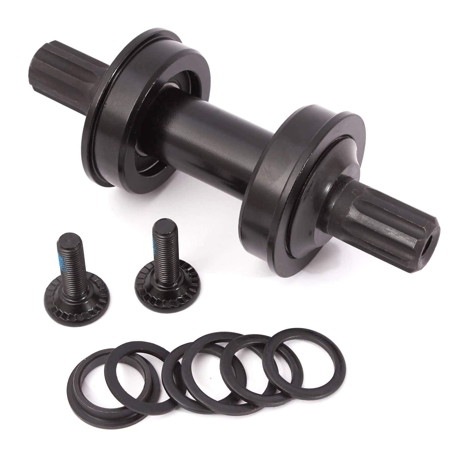 KHE MVP BMX Bottom Bracket Set - US BB 8 Teeth Industrial Bearings CrMo - Durable Bike Parts for BMX Racing & Street Riding