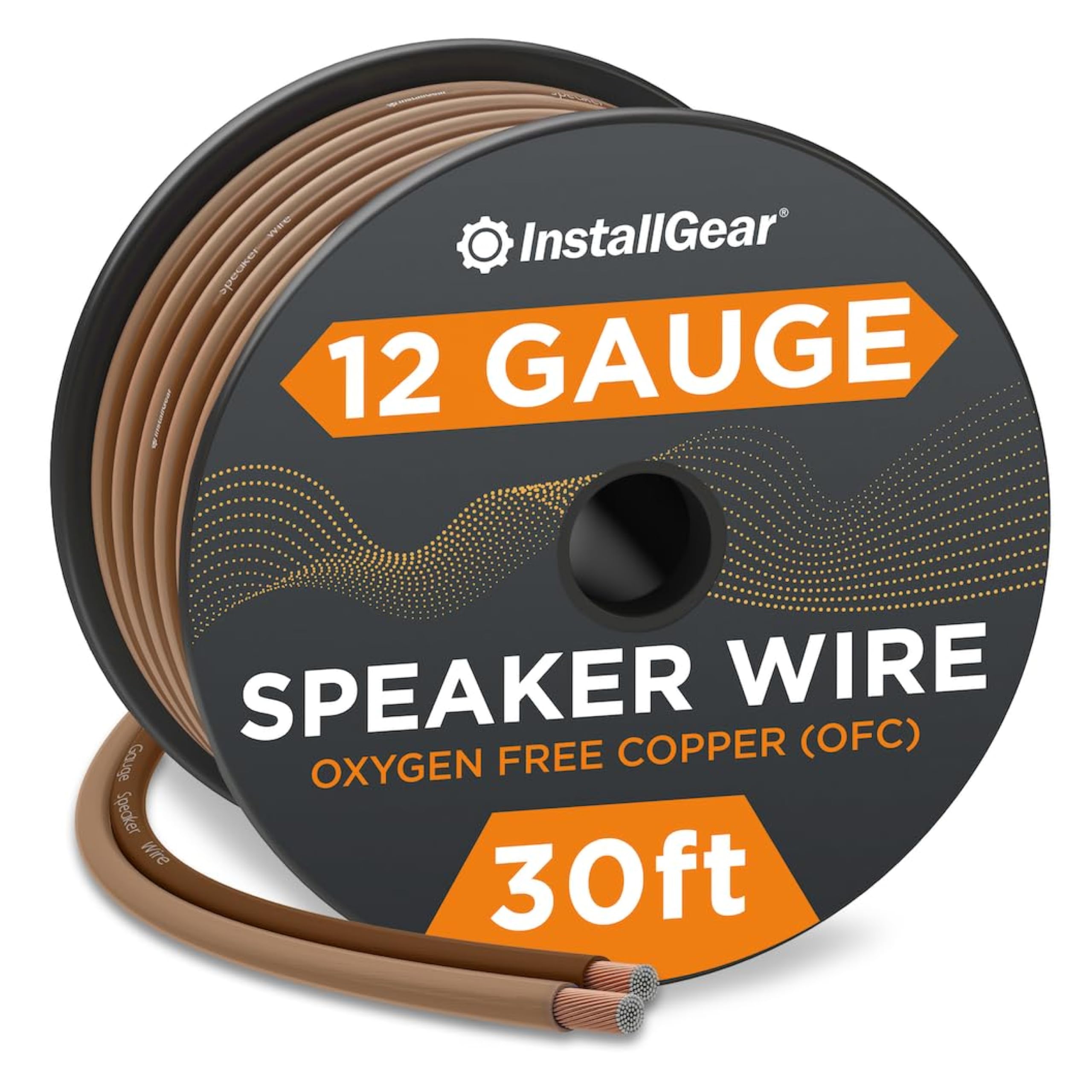 InstallGear OFC 12 Gauge AWG 100ft Oxygen-Free Copper Speaker Wire - 99.9% Pure Soft Touch Cable for Car Audio, Home Theater & Surround Sound Systems (Ideal for Car Stereo Installation, Home Theater Setup, DJ Equipment & Professional Audio Applications)