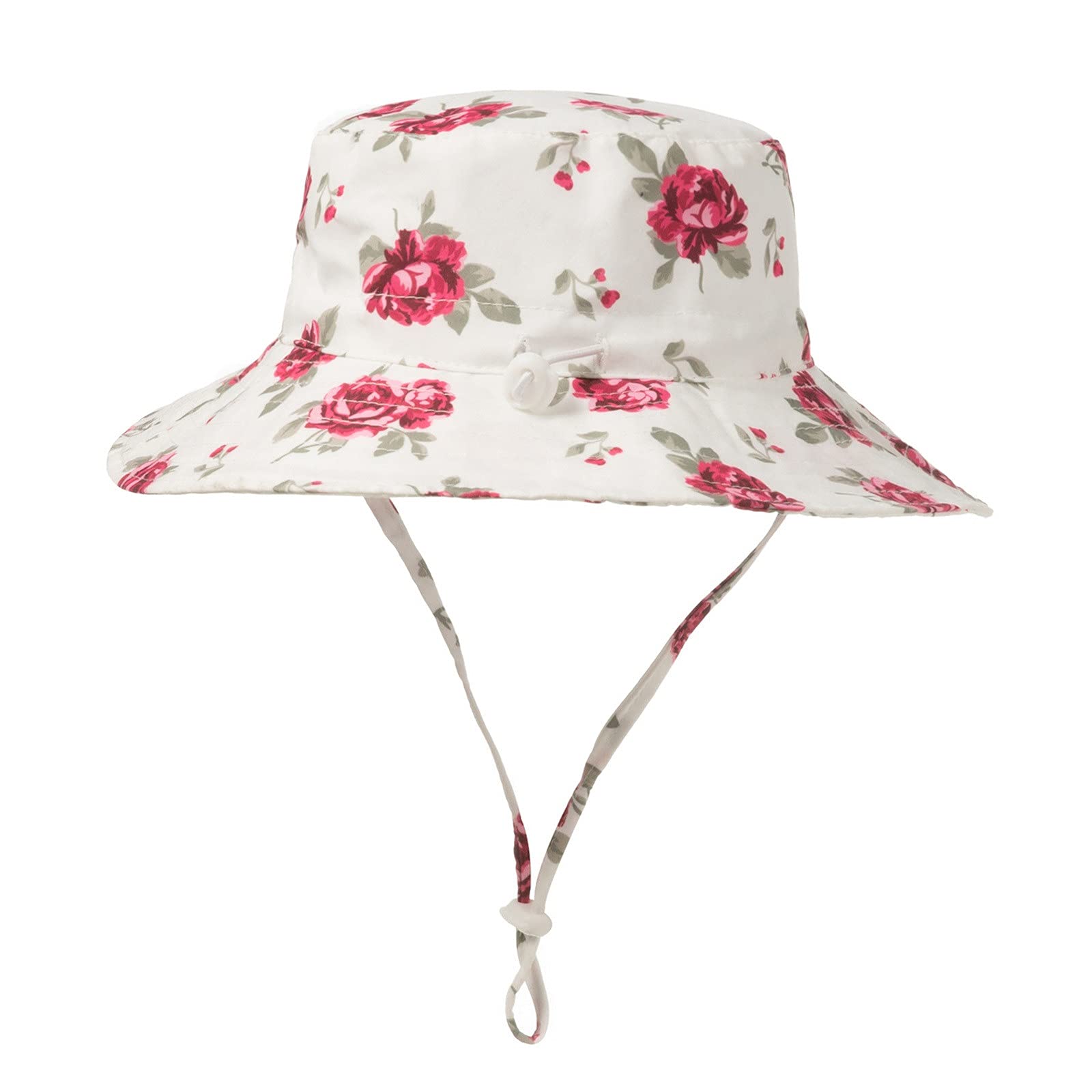 Baby Sun Hat for Newborns & Infants - Floral Bucket Cap with UPF Sun Protection for Boys & Girls - Perfect for Outdoor Play, Beach, and Summer Activities