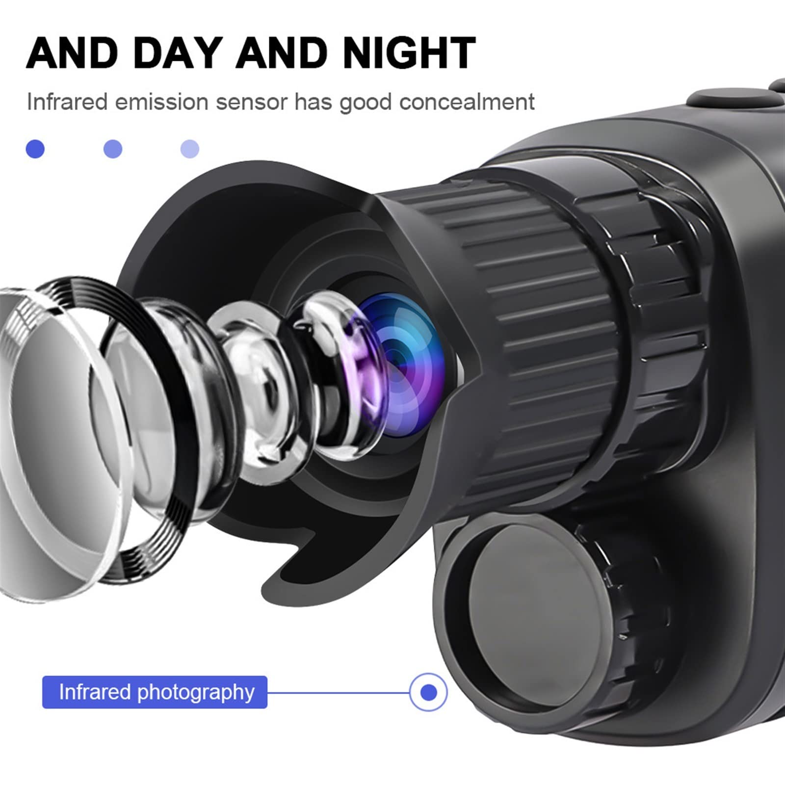 ASVIL Digital Night Vision Goggles with Full HD Video Recording & Infrared - Thermal Imaging Monocular for Hunting, Camping, Wildlife Observation - Perfect for Low Light Outdoor Adventures and Nighttime Security Surveillance