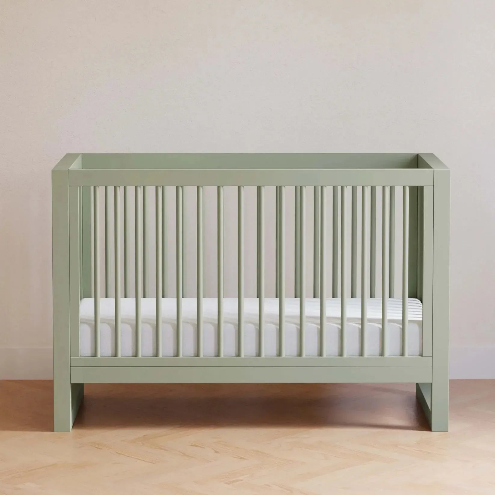 Namesake Nantucket 3-in-1 Convertible Crib in French Sage - Nursery Furniture for Baby Girls & Boys - Perfect for Modern, Coastal & Farmhouse Nursery Decor