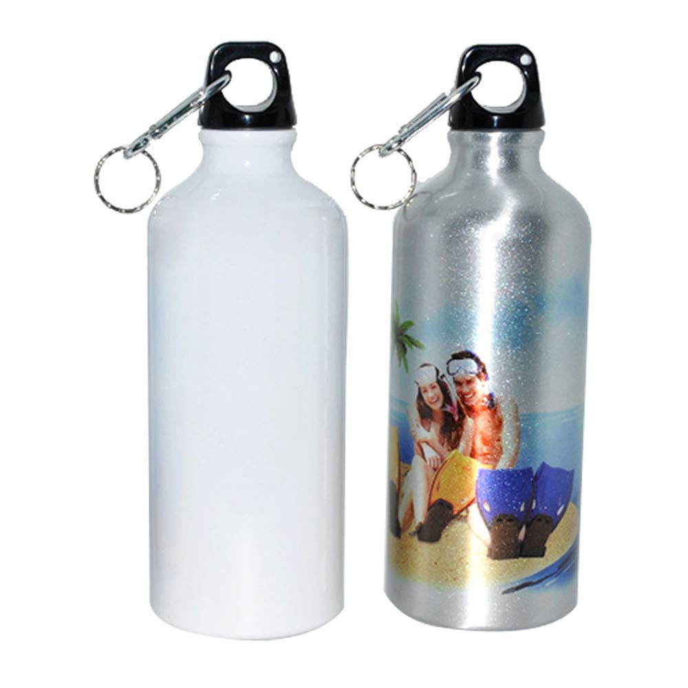60pcs 500ml Sublimation Blank Aluminum Sports Water Bottles - Customizable Heat Press Printing Water Bottles for Gym, Hiking & Outdoor Activities