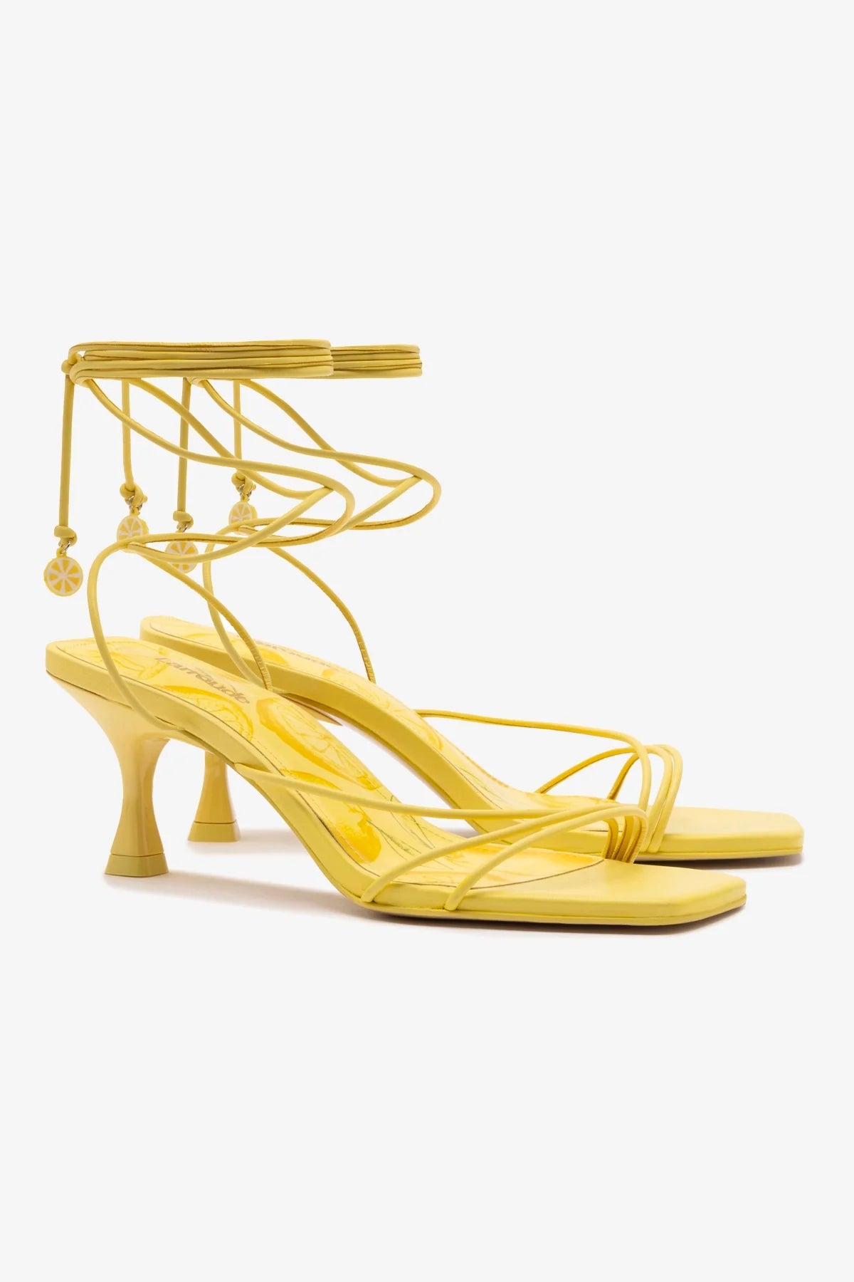 Nadia Women's Leather Sandals in Lemonade Color - Comfortable & Stylish Summer Casual Shoes for Beach, Walking, and Outdoor Activities