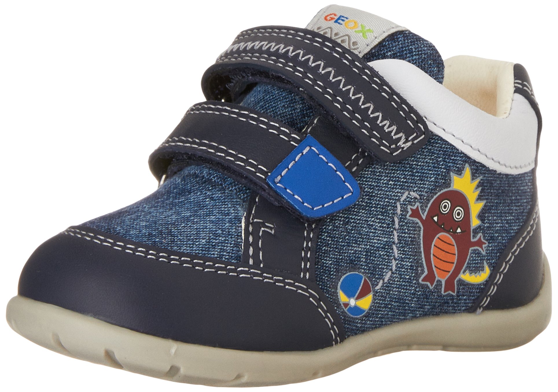 Geox Boys' Velcro Sneakers - Lightweight Breathable School Shoes for Kids | Perfect for Running, Playground & Daily Wear