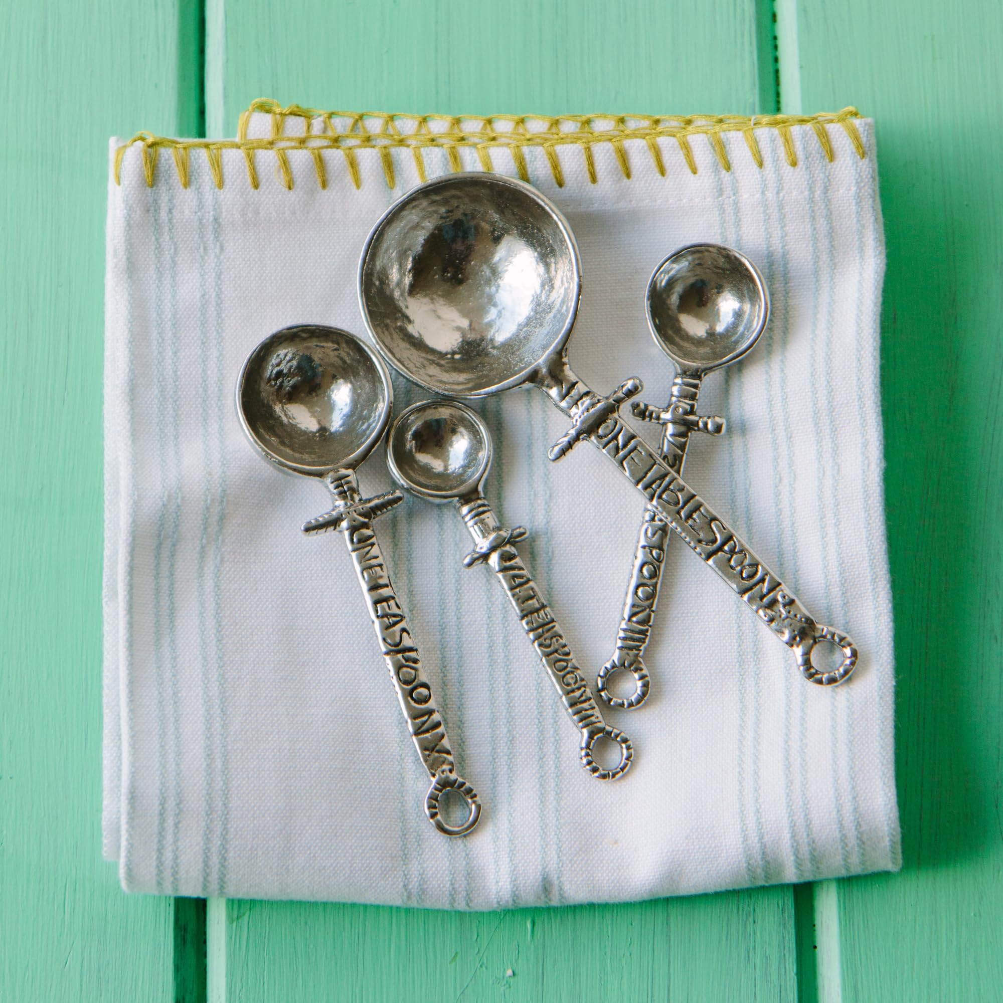 Crosby & Taylor Celtic Pewter Measuring Cups and Spoons Set - 18-Piece Kitchen Measuring Tools for Baking & Cooking | Perfect Gift for Home Chefs & Celtic Lovers