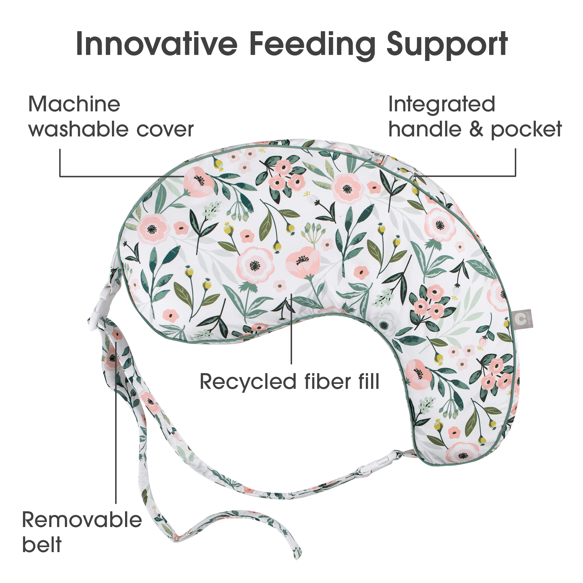 Boppy Uplift™ Nursing Pillow - Comfortable Breastfeeding Support for New Moms - Perfect for Nursing, Bottle Feeding & Tummy Time