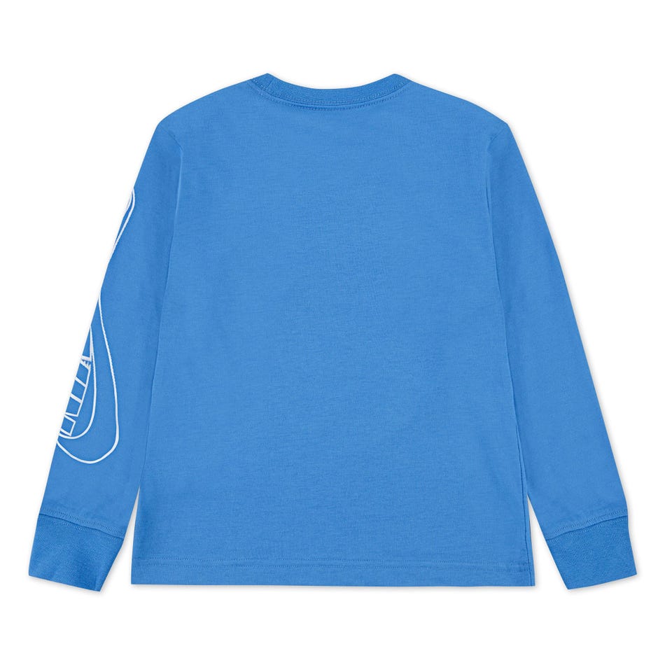 Nike Kids' On the Move Long Sleeve Blue Sweatshirt - Comfortable & Stylish Activewear for Boys & Girls - Perfect for School, Play & Outdoor Activities