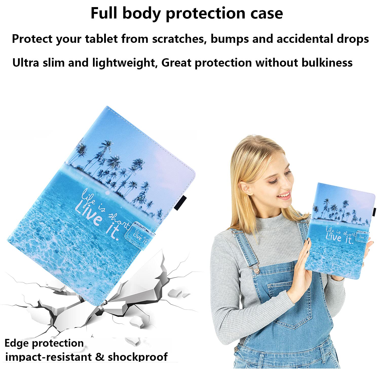 Premium Magnetic Folio Case for iPad Mini 6 (2021, 8.3 Inch) - Auto Sleep/Wake | Pencil Holder | Multi-Angle Stand | Wallet Pocket | Beach & Travel Friendly | Perfect for Work, Study & Entertainment