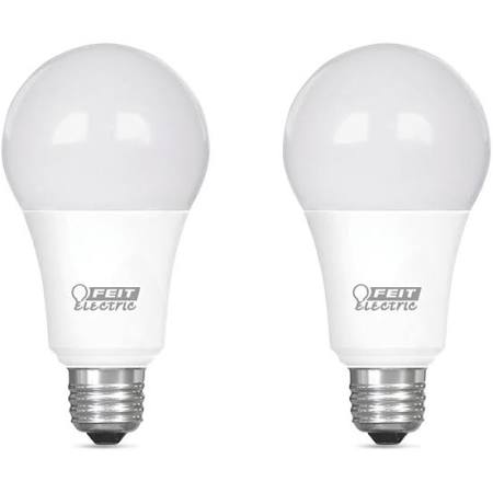Feit OM75DM/950CA/2 LED 75W A19 5000K Daylight White Light Bulb - Energy Efficient Bright Lighting for Home, Office & Garage