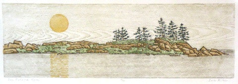 Dan Miller: Bar Island Moon - Original Art Print for Home & Office Decor | Perfect for Living Rooms, Bedrooms, and Gifts